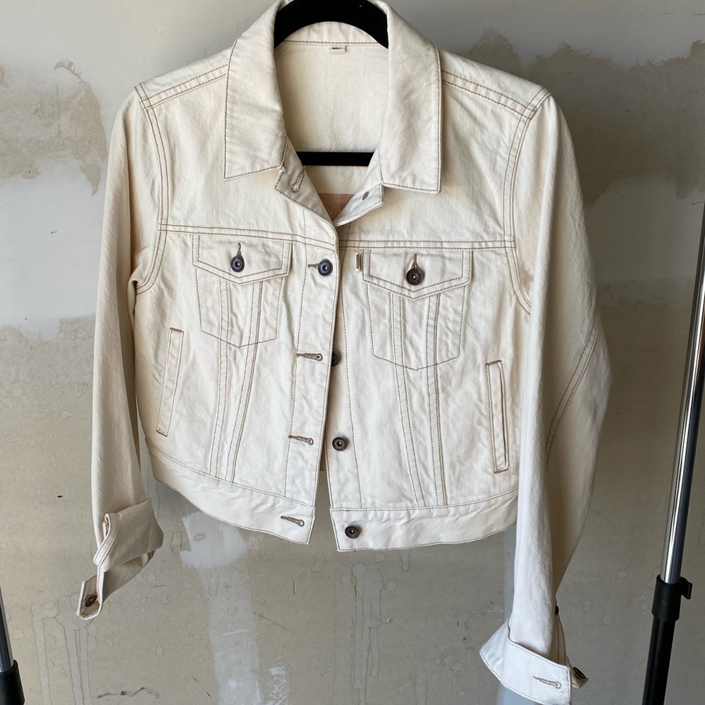 Toms white jean jacket